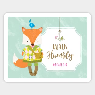 Walk Humbly Kids Scripture Art Sticker